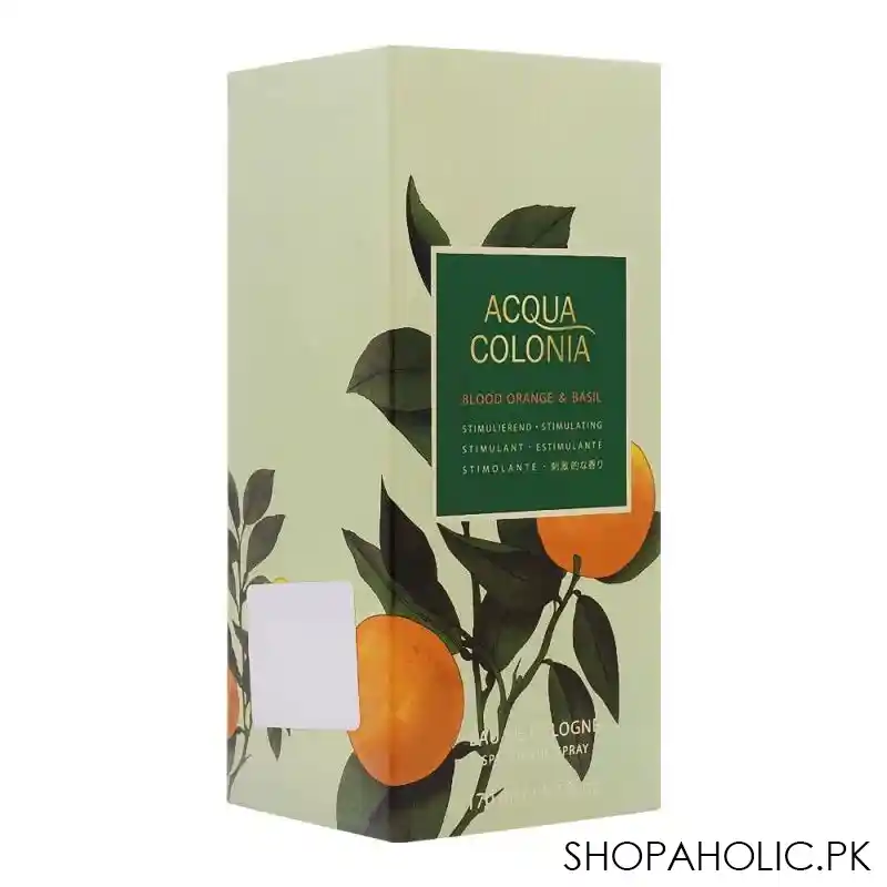 acqua colonia blood orange & basil eau de cologne, fragrance for men & women, 170ml image2