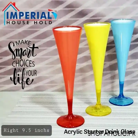 acrylic glossy starter drink glass main image