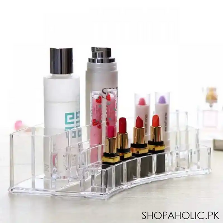acrylic sector cosmetic organizer main image
