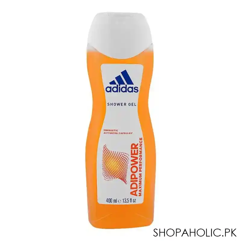 adidas adipower maximum performance shower gel, 400ml main image