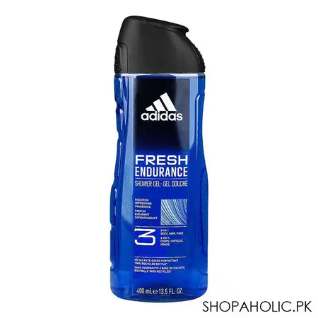 Adidas Fresh Endurance Refreshing Fragrance 3in1 Body, Hair & Face Shower Gel, 400ml - Main Image