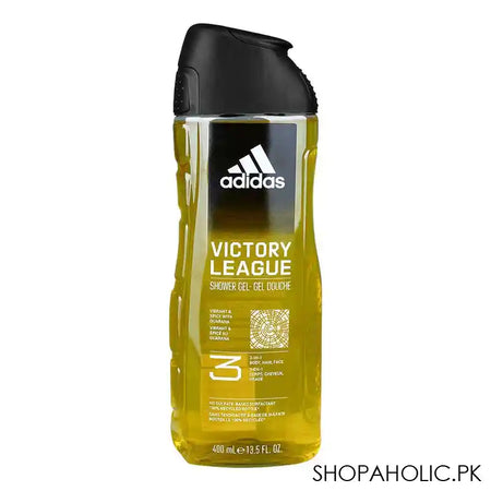 Adidas Victory League Vibrant & Spicy With Guarana 3in1 Body, Hair & Face Shower Gel, 400ml - Main Image