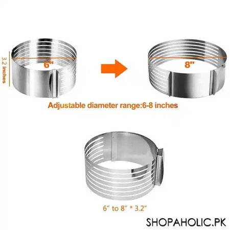 adjustable 6 layers cake slicer mold image4