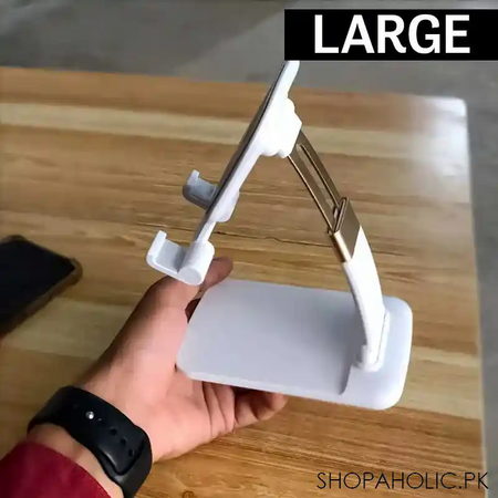 adjustable folding desktop mobile phone stand image3