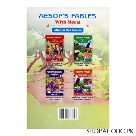 Aesop's Fables With Moral The Wise Dove & Thirsty Crow, Book - Image 2