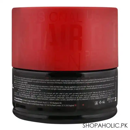 agiva professional gum hair, 04, red power, hair & hair styling gel, 200ml image2