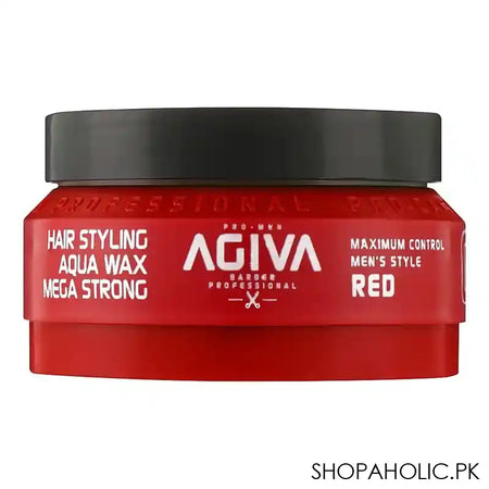 Agiva Professional Mega Strong Hair Styling Aqua Wax, 05 Red, 90ml - Main Image