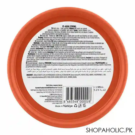 Agiva Professional Strong Hair Styling 01 Aqua Wax Orange, 155ml - Image 3