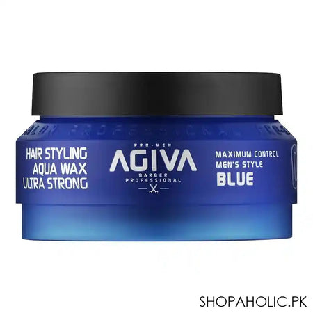 Agiva Professional Ultra Strong Hair Styling 02 Aqua Wax Blue, Hair Wax, 90ml - Main Image