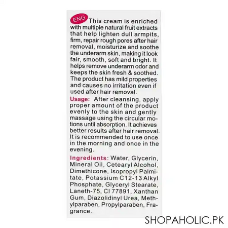 aichun beauty whitening cream for sensitive areas, collagen & milk quick whitening, 50ml image3