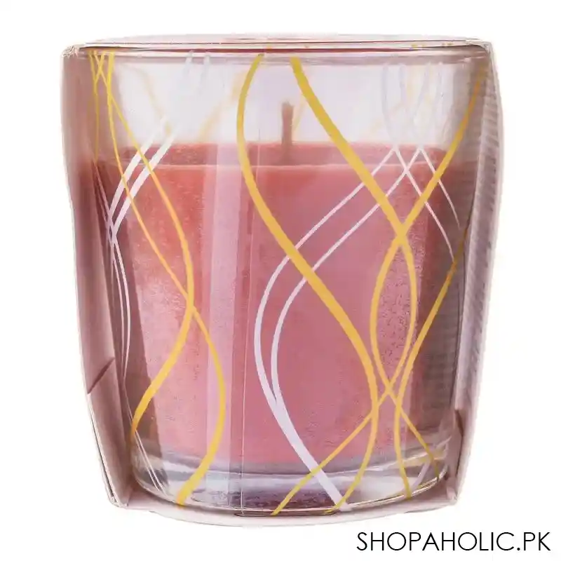 airwick sugar apple & warm cinnamon scented candle, infused with essential oils, 105g image2