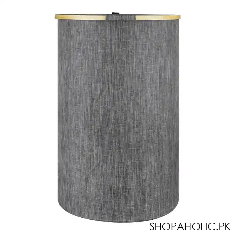 AJF Wooden Laundry Hamper/Basket with Lid, Bathroom Tall Laundry Bin, 23.6in (H) x 15.2in (W) x 12.8in (D), Grey, AY-6 - Image 6