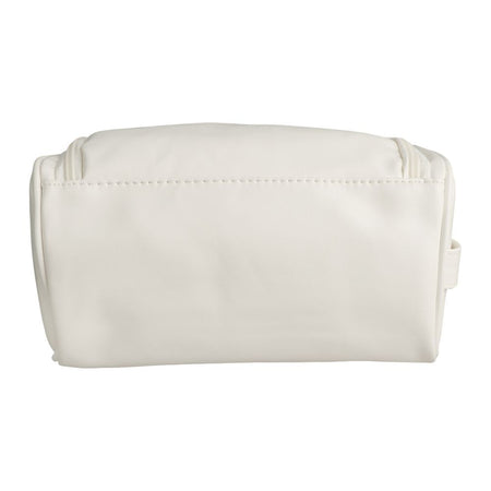 AJF Vintage Leather Toiletry Bag With Hook Cosmetic Hanging Bag, For Travel, White, BA-06 - Image 3