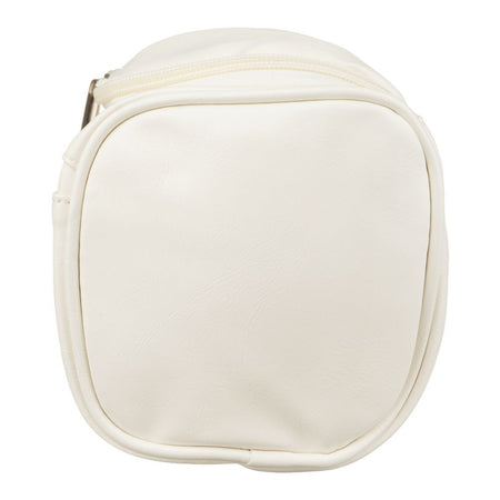 AJF Vintage Leather Toiletry Bag With Hook Cosmetic Hanging Bag, For Travel, White, BA-06 - Image 4
