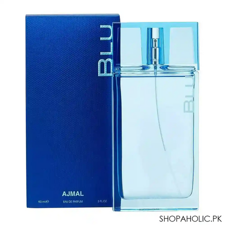 ajmal blu eau de parfum, for men, 90ml main image