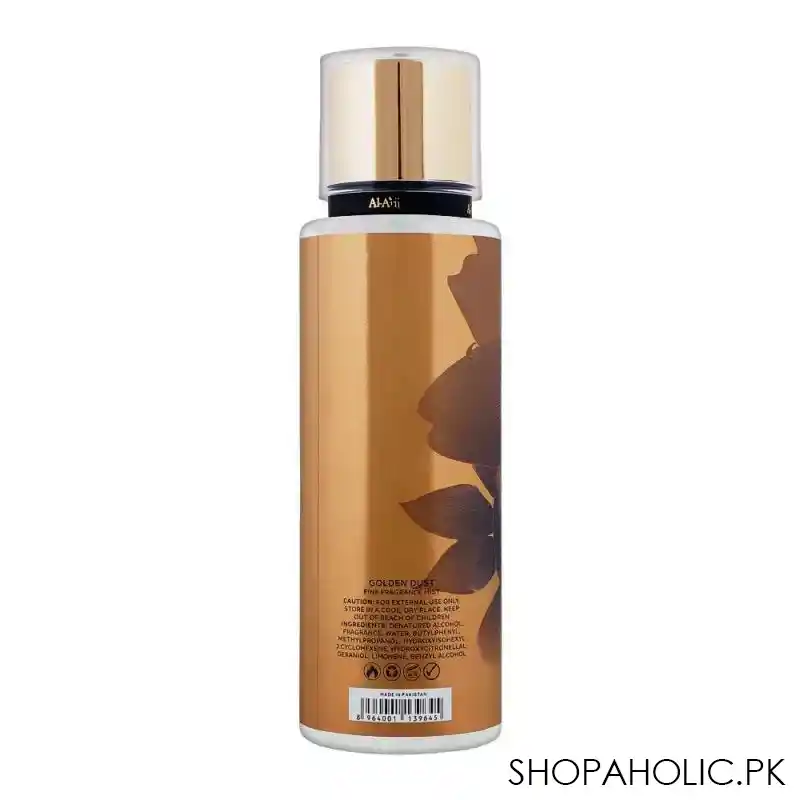 al arij golden dust fragrance mist, 250ml image2