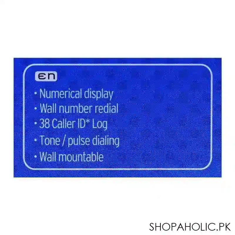 alcatel white ultra compact corded landline phone, t16 image4