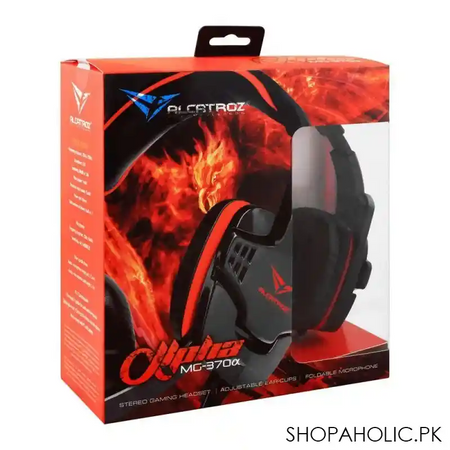 alcatroz alpha stereo gaming headset, black, mg370 image2