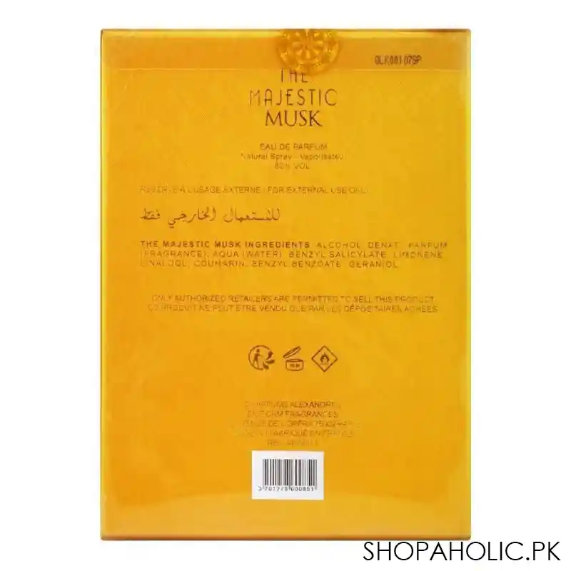 alexandre.j the art deco the majestic musk eau de parfum, for men & women, 100ml image3
