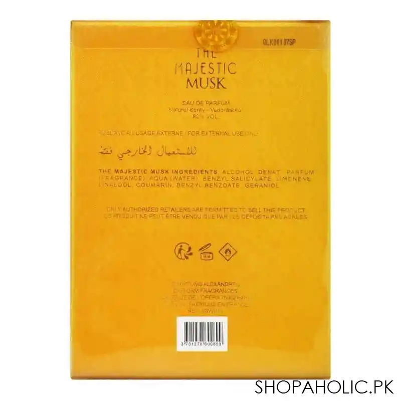 alexandre.j the art deco the majestic vanilla eau de parfum, for men & women, 100ml image3