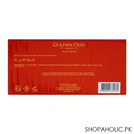 alexandre.j the collector golden oud eau de parfum, for men & women, 100ml image3
