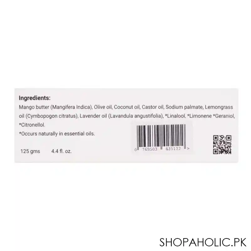 aliya b spa shop barakah natural handmade soap, 72g image3