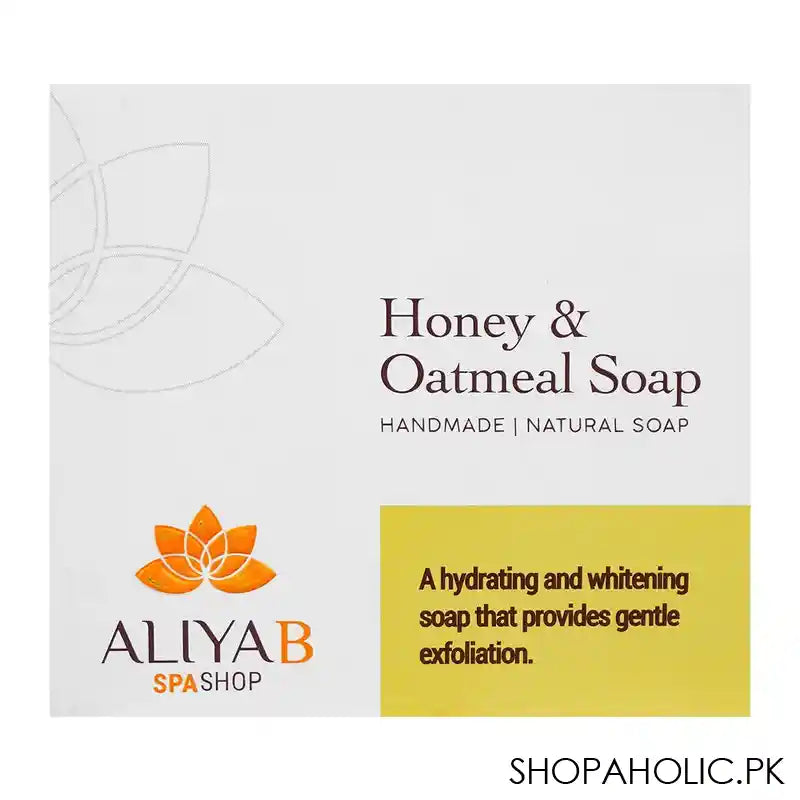 Aliya B Spa Shop Honey And Oatmeal Soap, 100g - Main Image