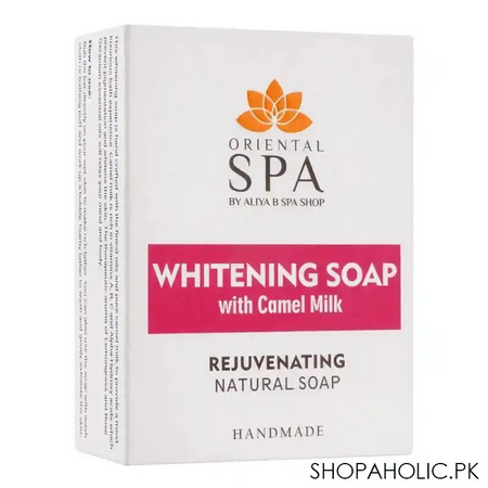 aliya b spa shop oriental spa whitening soap camel milk, rejuvenating natural handmade, 125g main image