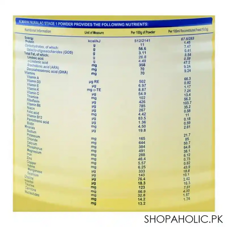 almarai nuralac no. 1 infant formula , 0 6 months, 400g image3