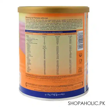 almarai nuralac plus, stage 3, growing up formula, 400g image2
