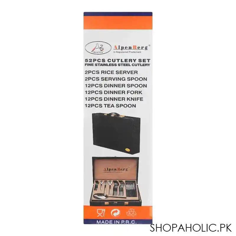 alpen berg cutlery set, 52 pack, ss127 image5