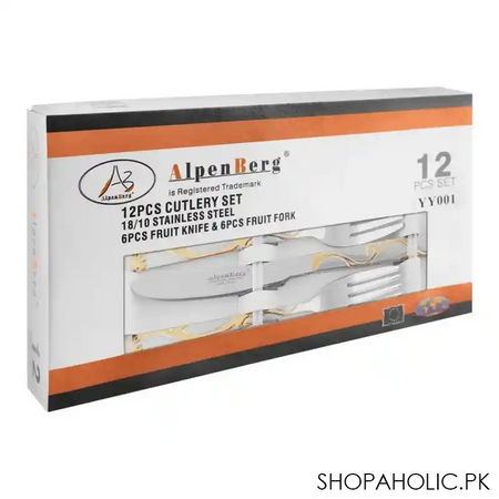 alpen berg fruit knife + fork, 12 pack, yy001 image3