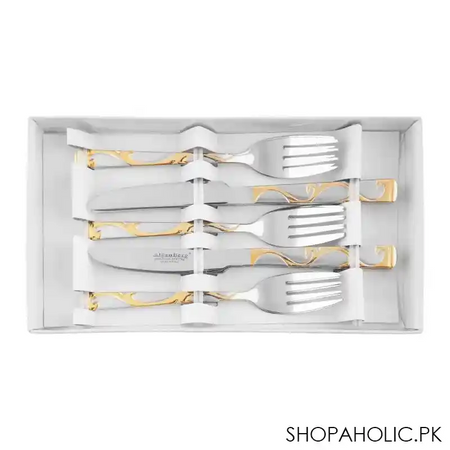 alpen berg fruit knife + fork, 12 pack, yy001 main image