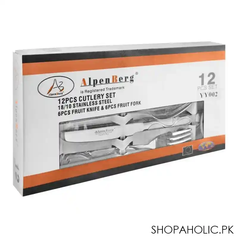 alpen berg fruit knife + fork, 12 pack, yy002 image3