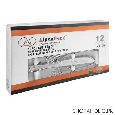 alpen berg fruit knife + fork, 12 pack, yy086 image3