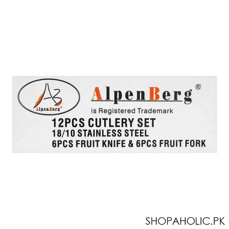 alpen berg fruit knife + fork, 12 pack, yy086 image5