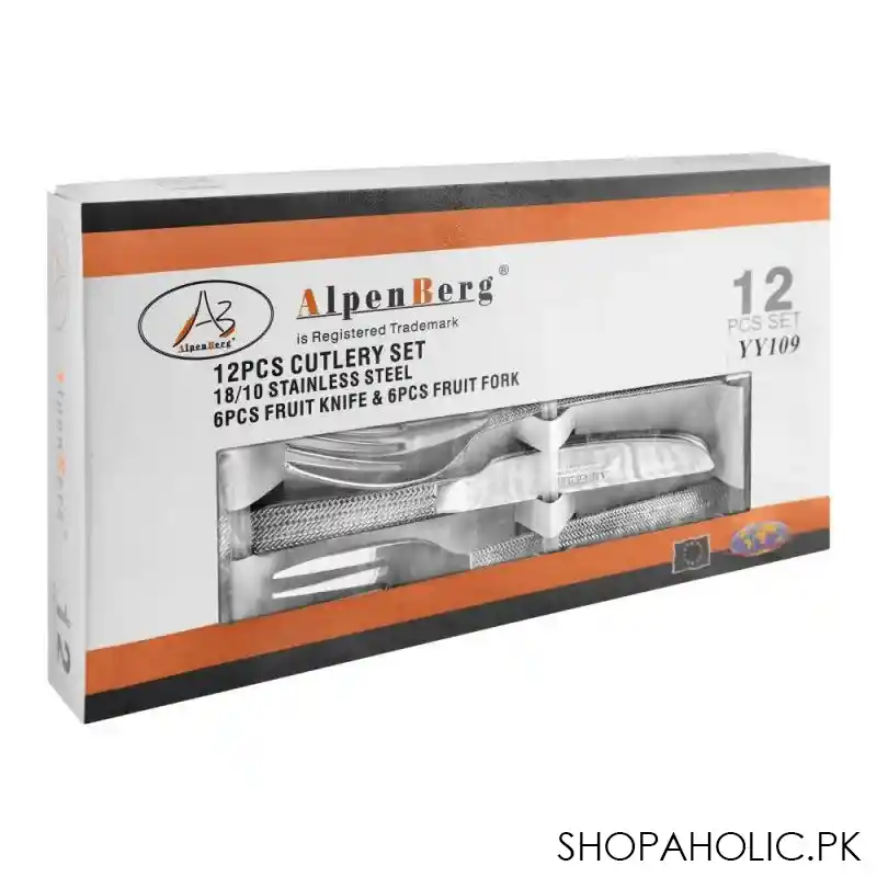 alpen berg fruit knife + fork, 12 pack, yy109 image3
