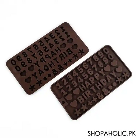 alphabet letters silicone chocolate mould image2