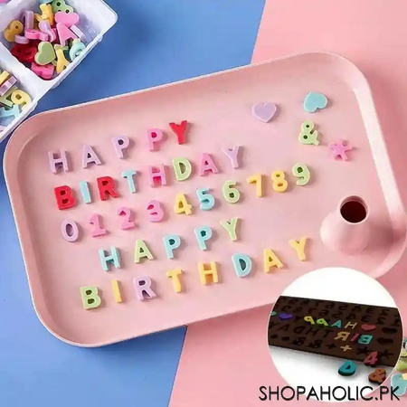 alphabet letters silicone chocolate mould image3