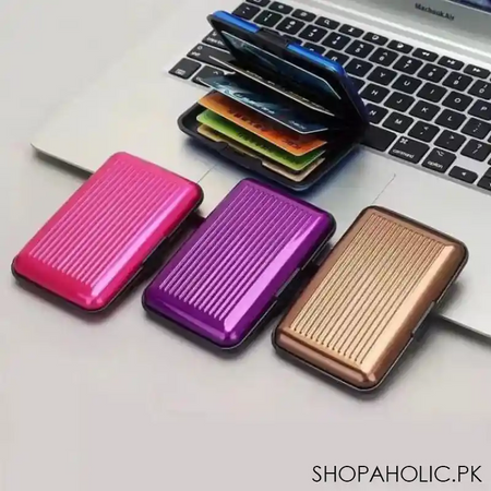 aluminum business card holder main image