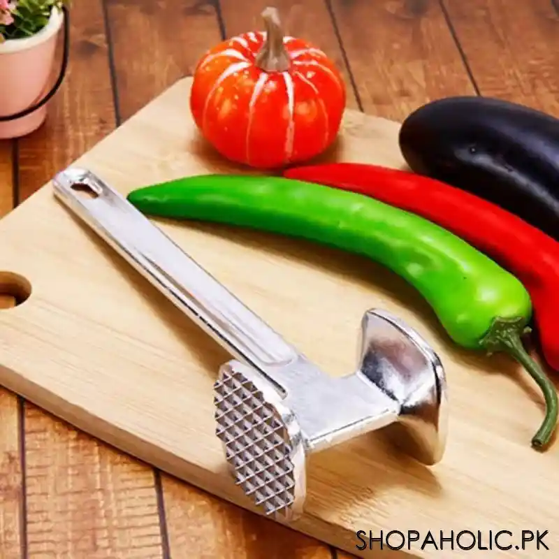 aluminum double side meat tenderizer with hammer image4