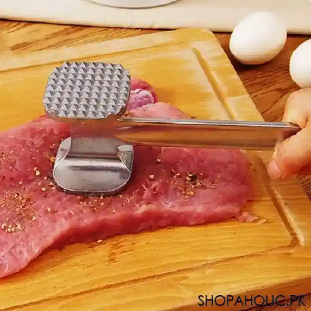 aluminum double side meat tenderizer with hammer main image