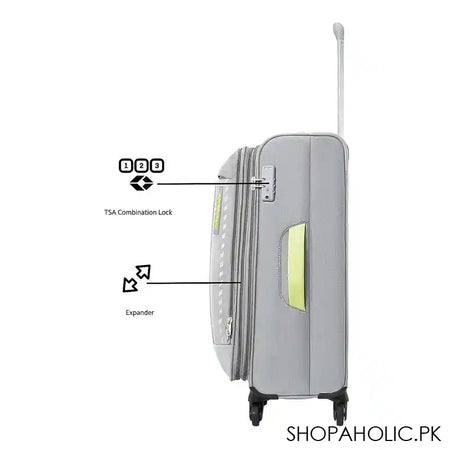 American Tourister Octans 4W Spinner Trolley Bag, 81x51x33.5 cm, Grey - Image 5