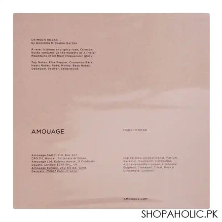 Amouage Crimson Rocks, For Men & Women, Eau De Parfum, 100ml - Image 5