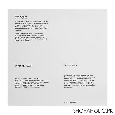 Amouage Gold, Eau de Parfum, For Women, 100ml - Image 3