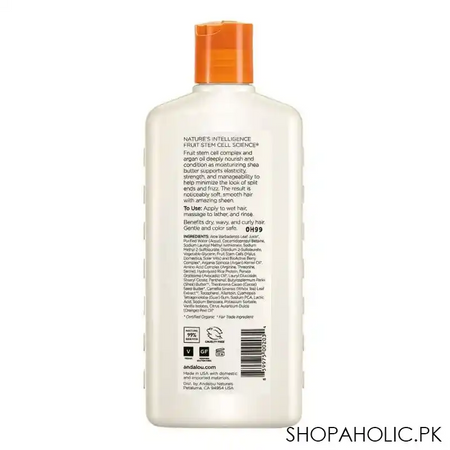 andalou argan oil & shea moisture rich shampoo, 340ml image2