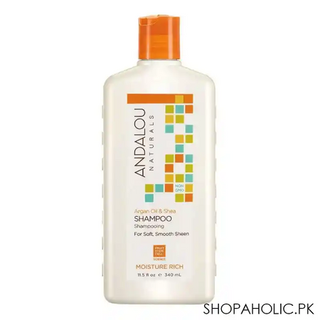 andalou argan oil & shea moisture rich shampoo, 340ml main image