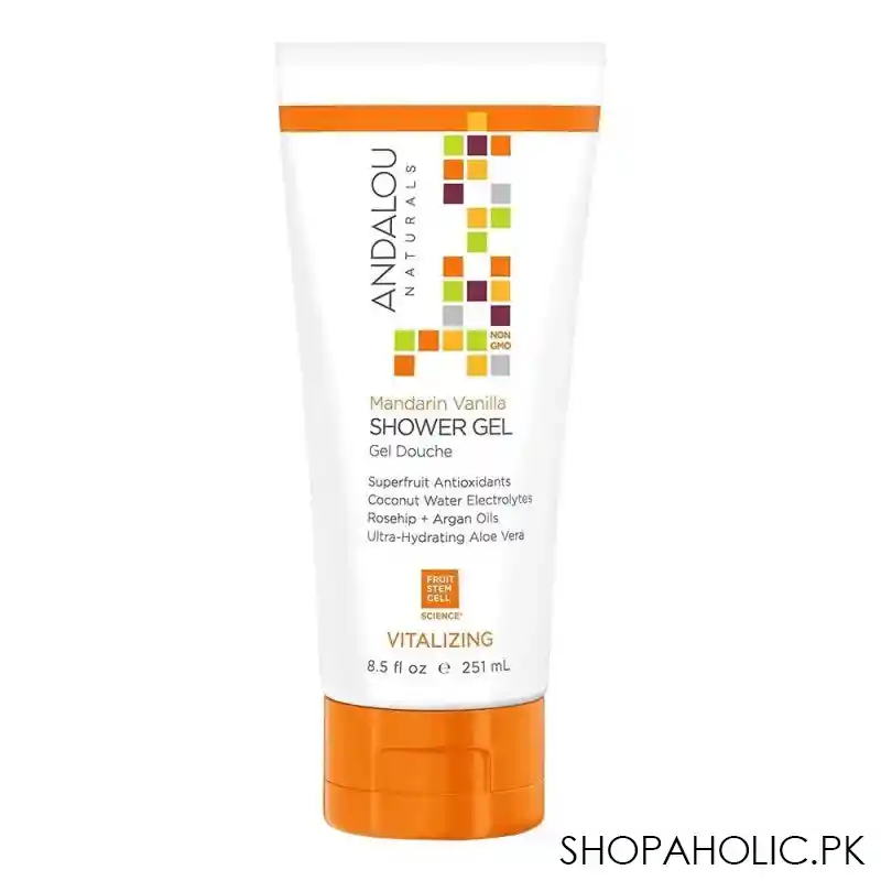 andalou mandarin vanilla vitalizing shower gel, 251ml main image