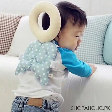 angel baby head protector blue main image