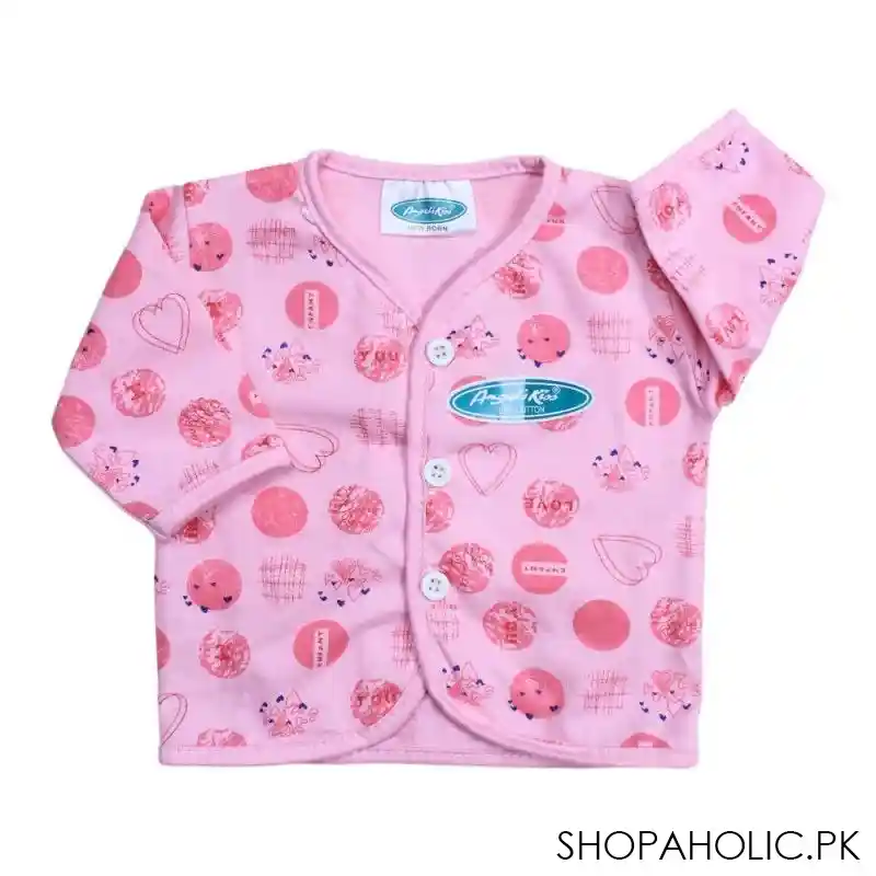 angel's kiss baby suit, newborn, pink image2
